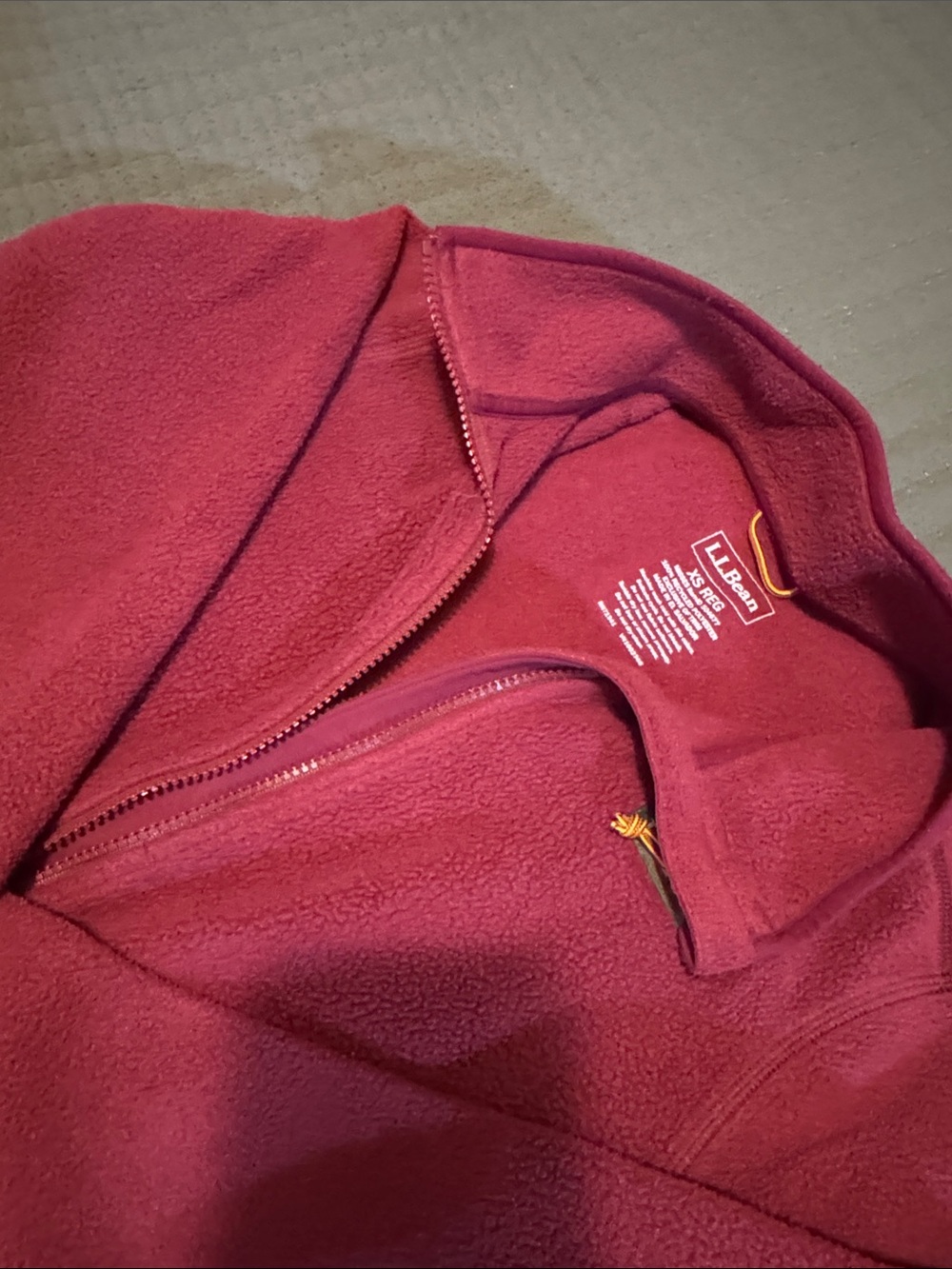 L.L. Bean womens Raspberry ZipFleece Jacket - Picture 6 of 9